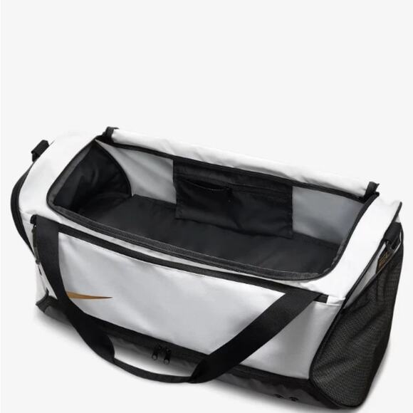 Nike Hoops Elite Duffel Bag White Black Men’s 57L Sportswear Gym Travel Holdall - Picture 4 of 5